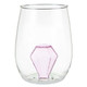 Stemless Wine Glass with Figurine - Diamond Stemless Wine Glass with Figurine - Diamond